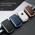 thumbnail image 2 of Ruiboury Car Key Leather Case Removable Vehicle Keys Cover Protector Automotive Automobile Upgrade Replacement for XC60/S90/S60 White Case, 2 of 6