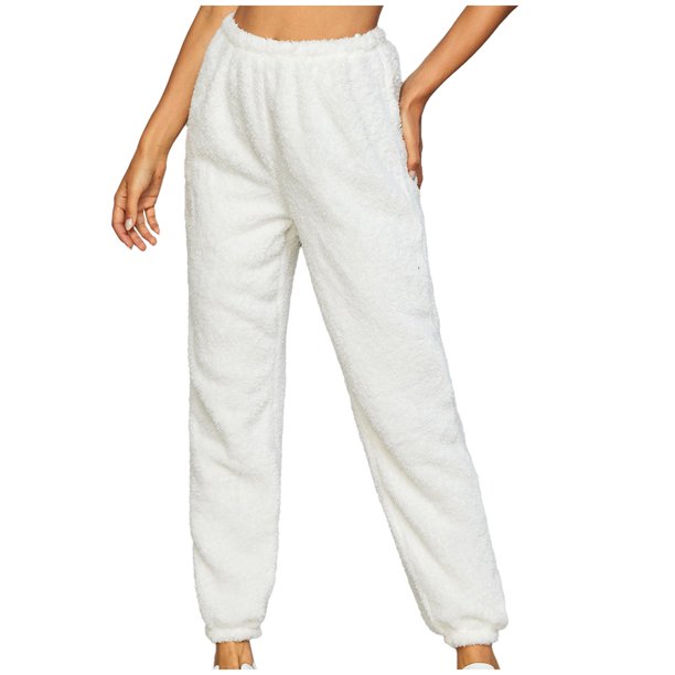 XZNGL Thin Fashion Casual Pocket High Waist Sweatpants For Women Pants  Trousers