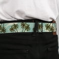 thumbnail image 4 of Buckle-Down Belt, Seatbelt Buckle Belt, Palm Trees Swaying Tan Teal, Youth 22 to 32 Inches, 4 of 9