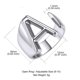thumbnail image 2 of Anillo de moda para mujer, anillo de pareja, anillo de apertura de 26 letras, joyería Wmkox8yi  sjalhkljlk2526, 2 of 3