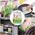 thumbnail image 4 of Easter Eggs Bunny Ears Butterfly Microfiber Towel Absorbent Kitchen Cleaning Cloth Dish Towel Household Cleaning Towel, 4 of 6