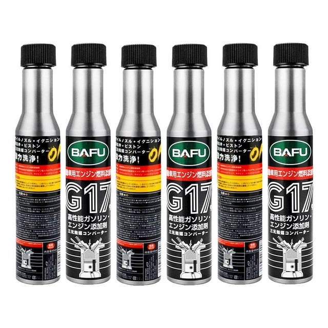 Bafu G17 Engine Cleaner & Stabilizer, 65mL Bottle For Improved Fuel Economy & Smoother Performance, 6-Pack