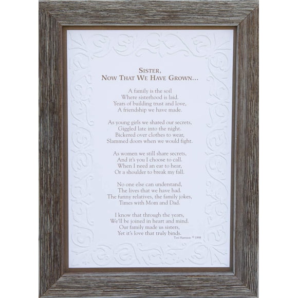 Sister, Now That We've Grown - Sister Birthday Gift from Sister/Gift for Sister for Mother's Day/Mom Gifts from Sister