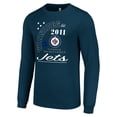 thumbnail image 2 of Men's Starter  Navy Winnipeg Jets Arch City Theme Graphic Long Sleeve T-Shirt, 2 of 3