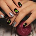 thumbnail image 2 of EeaseCA 10 Sheets Halloween Nail Stickers Luminous Nail Stickers DIY Nail Decor (Assorted Style), 2 of 7