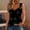 Black summer tops 22, variant on Womens Summer Tops Trendy V Neck Sexy Spaghetti Strap Cami Tanks T Shirts for Women Sleeveless Blouses Tops Dressy Feather Floral Print Tunic Plus Size Shirts for Women Summer Saving