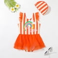 thumbnail image 4 of Girls One Piece Swimsuit Cute Girls Swimsuits Quick Dry Girls Bathing Suits Size 8-9 Years, 4 of 6