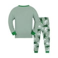 thumbnail image 2 of Bellafa Toddler Kids Boys Long Sleeve Top and Pants Pajamas Set Cotton 2 Piece Dinosaur Slpeepwear Set For 2-10 Years, 2 of 7