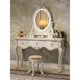 thumbnail image 3 of Tocador europeo para dormitorio, mesa de maquillaje multifuncional, pequeño apartamento de princesa, almacenamiento para celebridades de Internet, 3 of 4