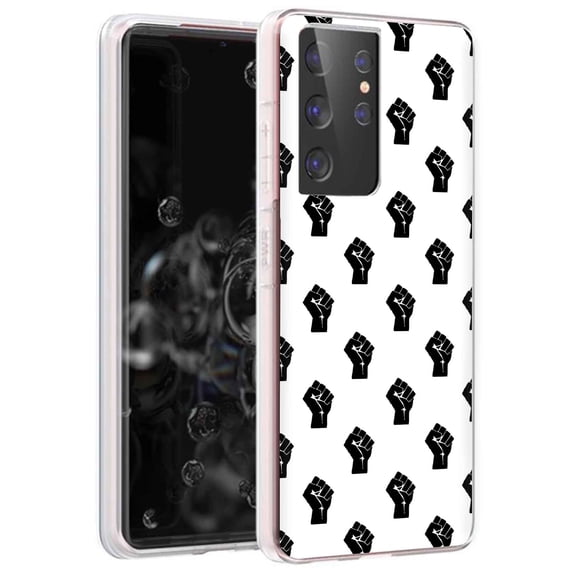 TalkingCase Slim Phone Case for Samsung Galaxy S21 Ultra 5G, S30 Ultra, (Not S21,S21+), Black Lives Print, Lightweight,Flexible,Soft, USA