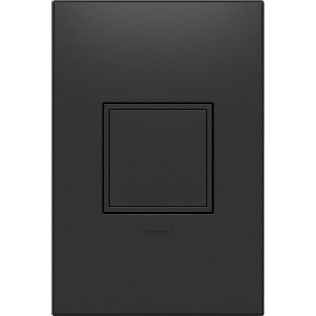 Legrand adorne 20Amp 1-Gang Pop-Out Outlet in Graphite with Matching Wall Plate, ARPTR201GG2WP