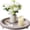 Gray, variant on Round Black Wooden Decorative Serving Tray For Dining, Entryway And Living Spaces