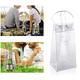 thumbnail image 4 of Bolsa para enfriar bebidas, bolsa para vino transparente plegable y portátil con asas para ocasiones versátiles, su solución definitiva para enfriar y regalar vino, 4 of 5