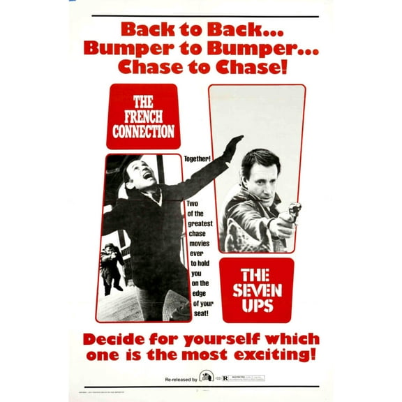 Seven Ups Movie Poster Reprint 27inx40in for any room 27x40 Multi-Color Square Adults Poster Time