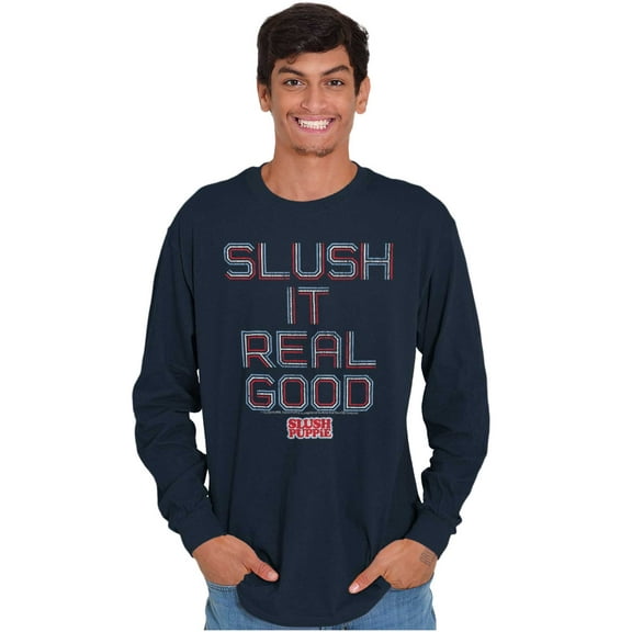 Vintage 80s Slush It Real Good Puppie Unisex Plus Size Long Sleeve Shirt Brisco Brands 2X