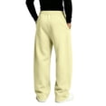 thumbnail image 4 of Sweatpants For Men Drawstring Open Bottom Wide Leg Sweat Pants Casual Fashion Streetwear Athletic Lounge Pants, 4 of 4