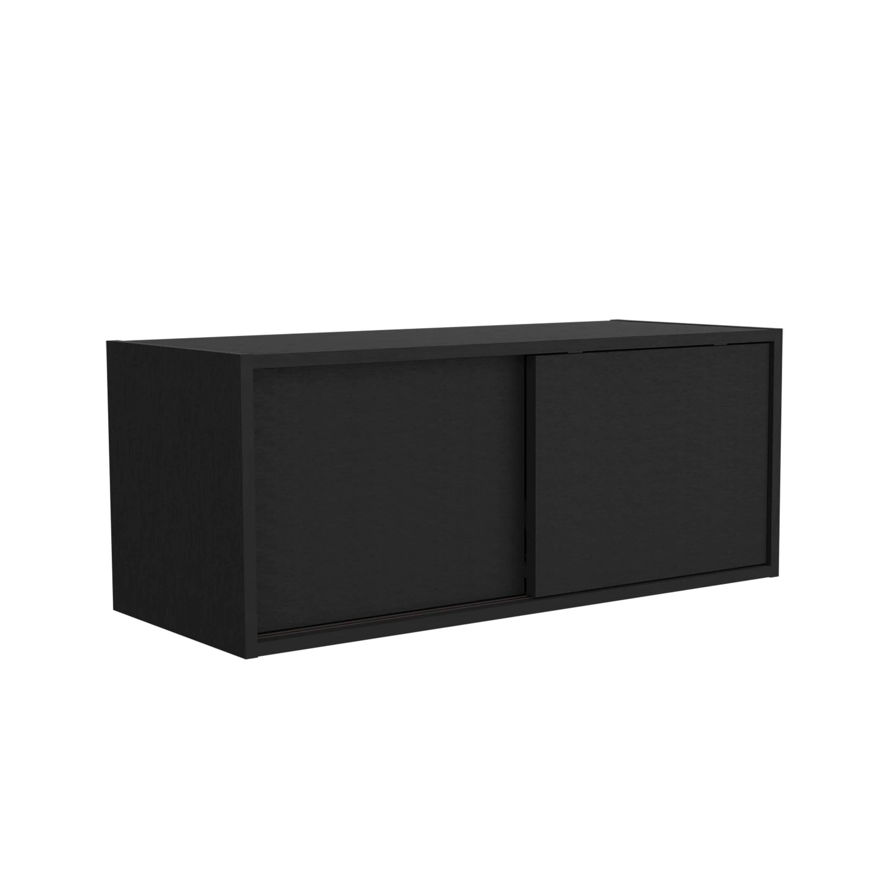Wall Cabinet with Sliding Doors, Wall Shelf, Storage Cabinet, Bedroom, Office, Living Room, Garage - 32"W x 13" H