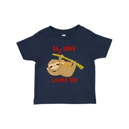 

Inktastic My Mimi Loves Me Sloth Gift Toddler Boy or Toddler Girl T-Shirt