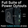 thumbnail image 4 of Batería Core PowerBase 4700mAh Negra con D-Tap y USB-C para Cámara y Monitor, 4 of 7
