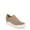 Toasted Taupe, variant on Time Off Wedge Women's Fashion Sneakers Grey Microfiber Perf
