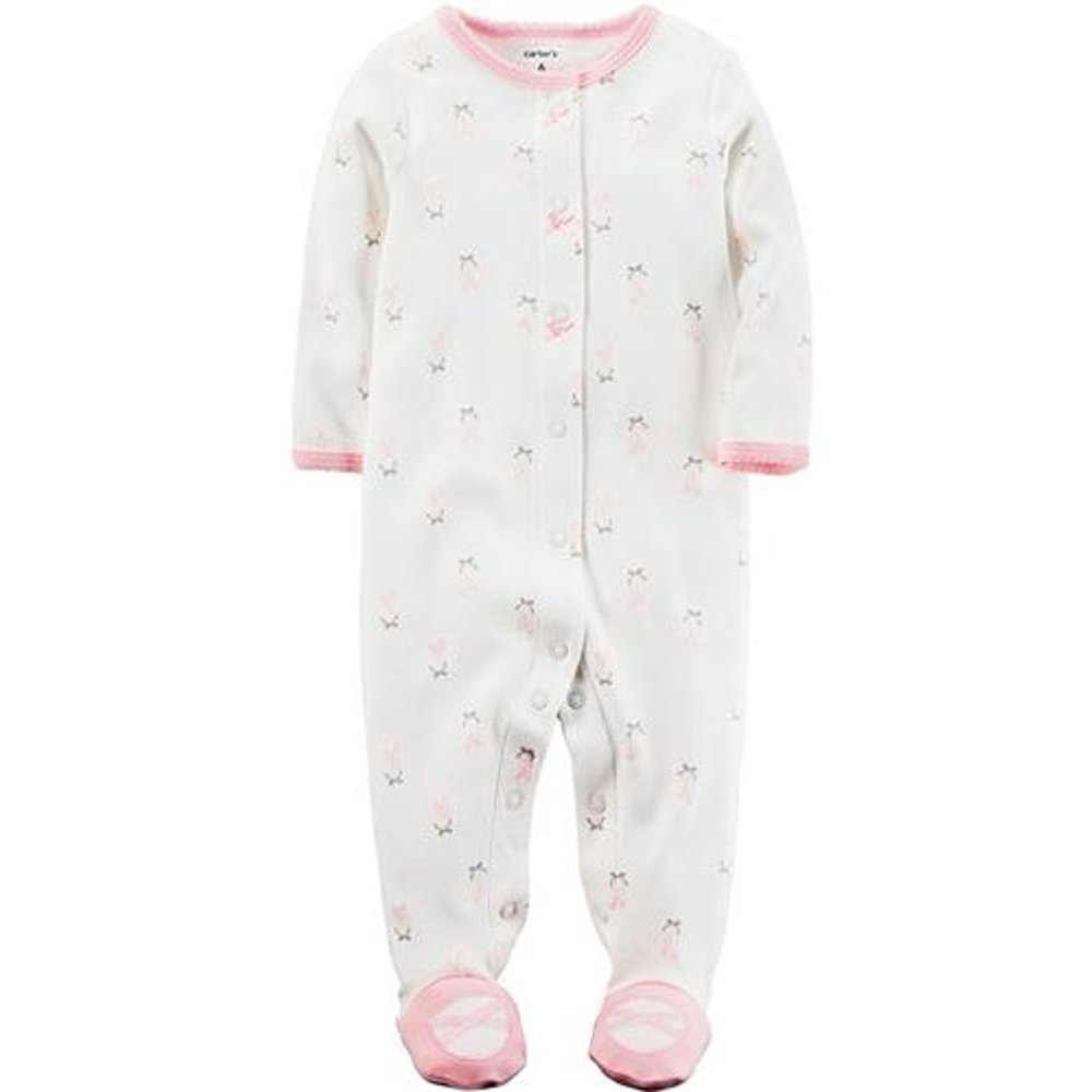 Carter's carters girls 09 months ballet slipper sleep n play (light