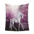 thumbnail image 2 of Manta de la cama franela de franela impresión digital cama suave sofá tiro unicornio 150x200cm Unicornio 150x200cm Magideal Manta de la cama, 2 of 7