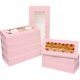 thumbnail image 1 of Paquete de 50 cajas de galletas con ventana, dos usos, caja de pastelería y panadería para embalaje, 1 of 4