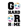 thumbnail image 2 of Sports Wall Decals for Boys Bedroom - Go Hard or Home Funky Lettering Ball DIY & Creativity Boy Girl Bedroom Wall Sticker - Size: 10 In x 20 In, 2 of 4