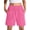 Pink, variant on MOSHU Womens Cotton Shorts Drawstring Waist Sweat Shorts for Women Summer Casual Shorts with Pockets