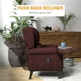 thumbnail image 4 of HOMCOM Fauteuil Inclinable de Massage Fauteuil Inclinable à Poussée avec Repose-Pieds, 4 of 10