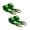 Green, variant on Mega Cargo Control 2 in x 10 ft Chevron Wheel Lift Key Hole Lasso Strap & Recovery, Auto Tie Down for Trailer, Tow Truck, & Hauling (Green, 2 - Pack)