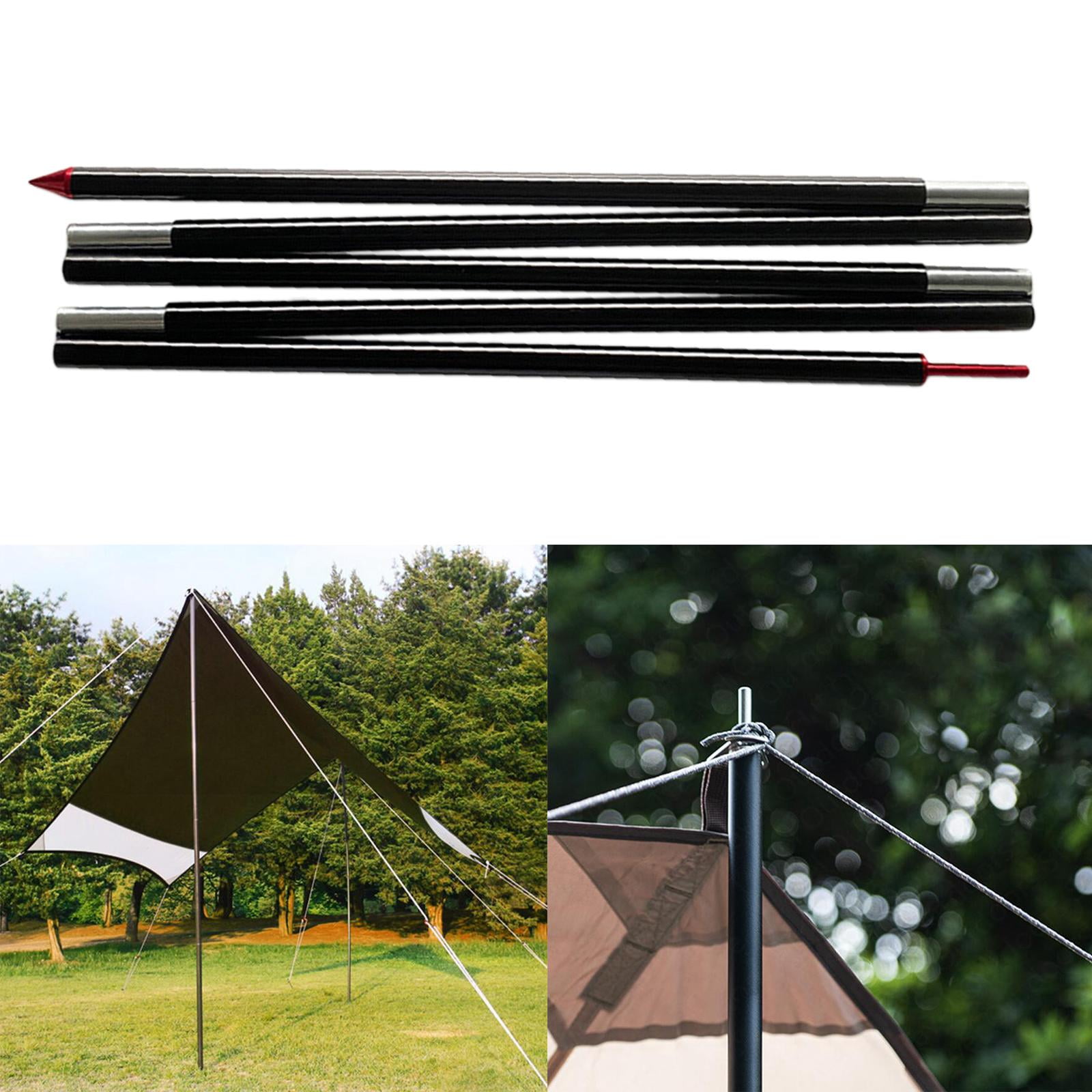 Kit de barres de poteau de tente de camping en fibre de verre facile à