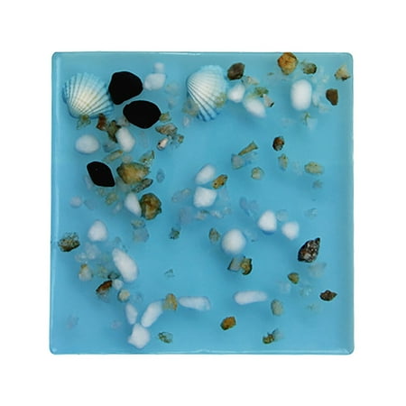 

1Pc Household Resin Cup Coaster Cup Mat Creative Mug Coaster Cup Mat (Blue)
