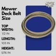 thumbnail image 2 of Jeremywell Mower Deck Belt GX20072(1/2"x103") for John Deere LA100 LA105 LA110 LA115, 2 of 6