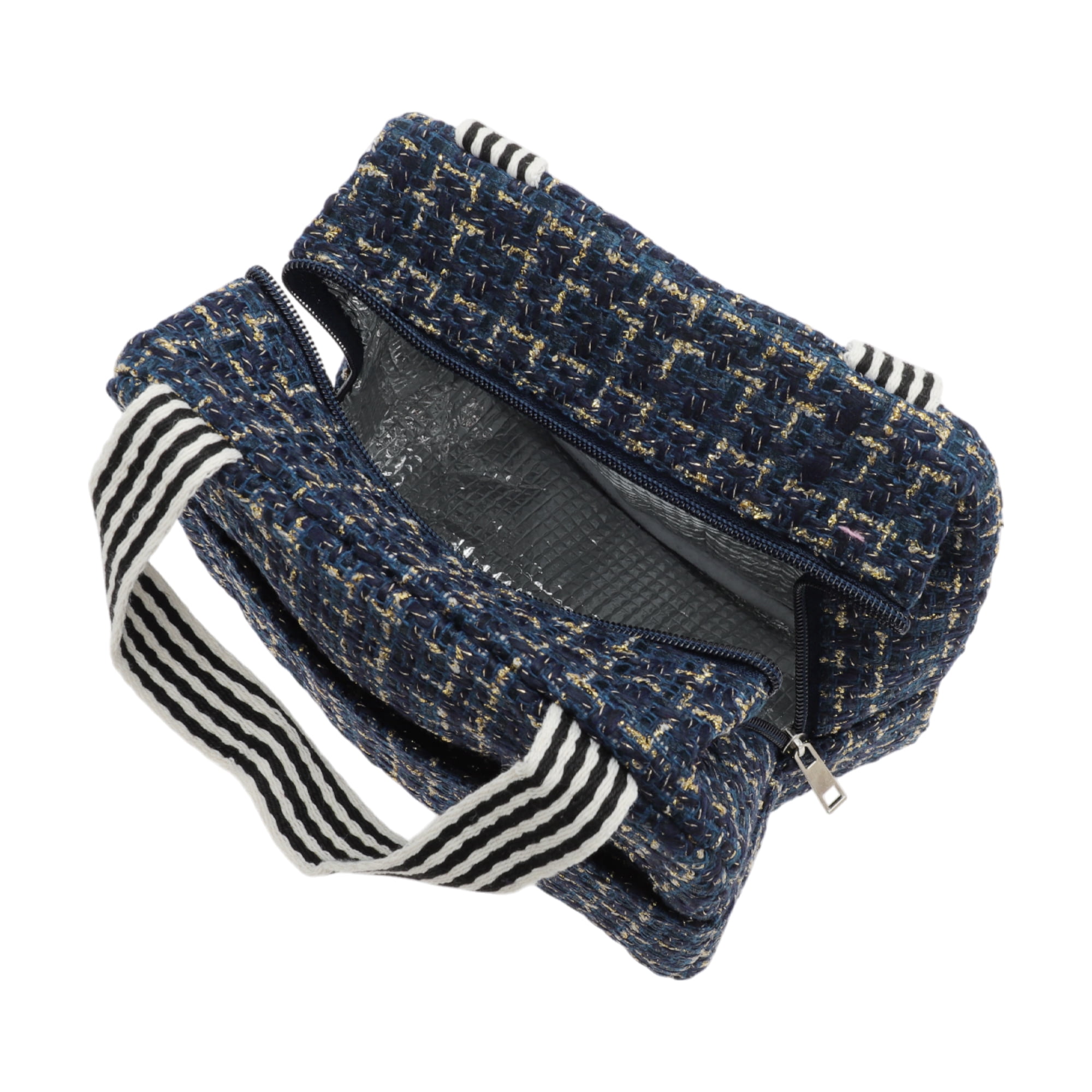 Unique Bargains Thermal Lunch Bag for Work 9.06"x5.51"x7.87" 1 Pc Navy