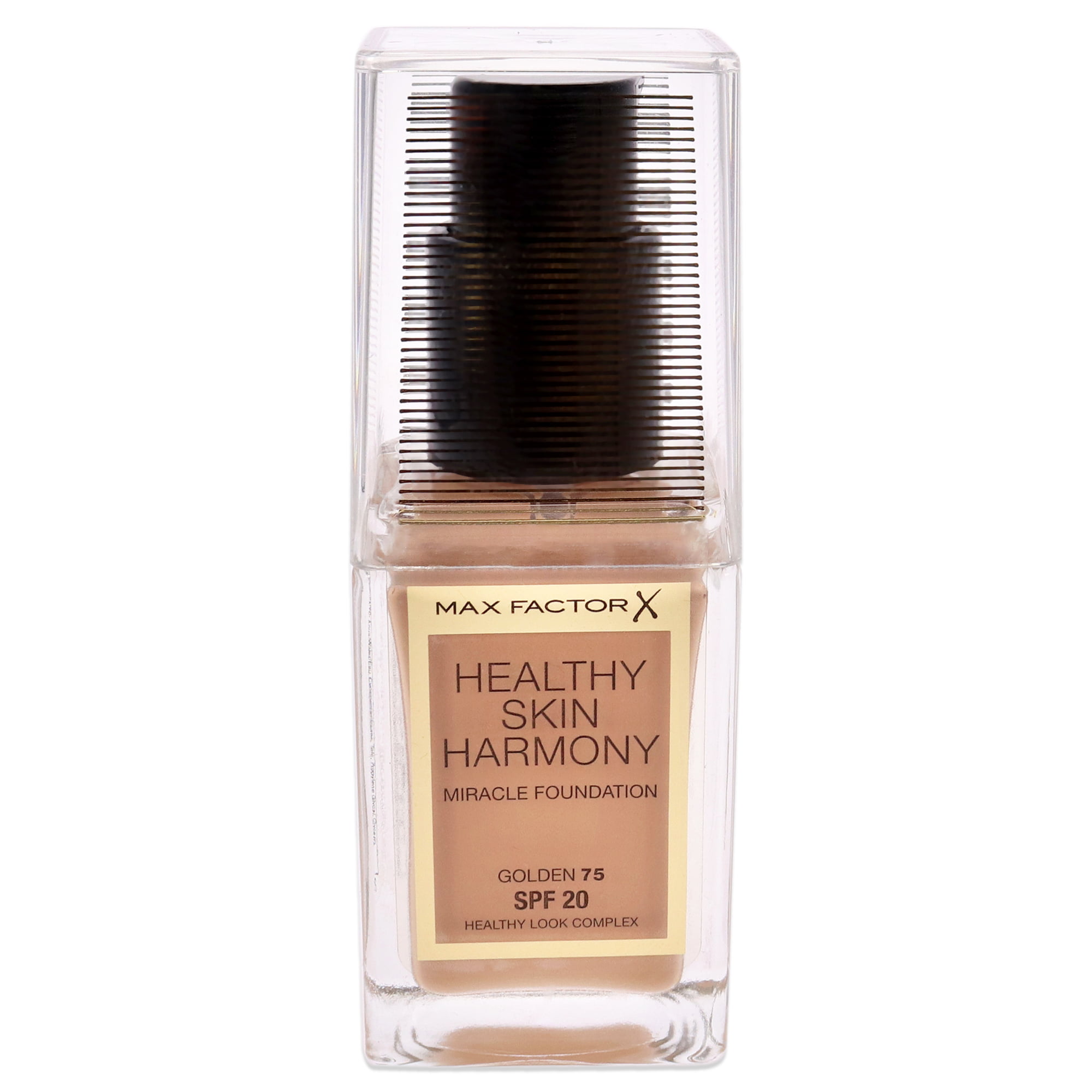 Max Factor Healthy Skin Harmony Miracle Foundation SPF - 75 Golden - Pack of 2, oz -