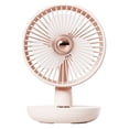 thumbnail image 2 of Advancent Ventilador eléctrico de sobremesa, enfriador de aire portátil de viento fuerte, ventiladores de refrigeración recargables de bajo Electrodomésticos Rosado, 2 of 6