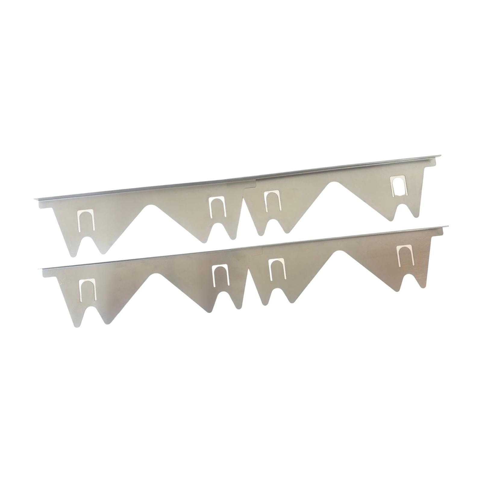 Esquirla Stainless Steel Stoves Gaps Covers Oven Side Filler Seals Refrigerator Heat Resistant Fills Gaps Stoves Guards Kitchen Filler silvery