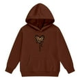 thumbnail image 3 of Tiijoy Girls Valentine's Day Sweatsuit Hooded Sweatshirt and Jogger Pants Set, Sizes 10-11, 3 of 5