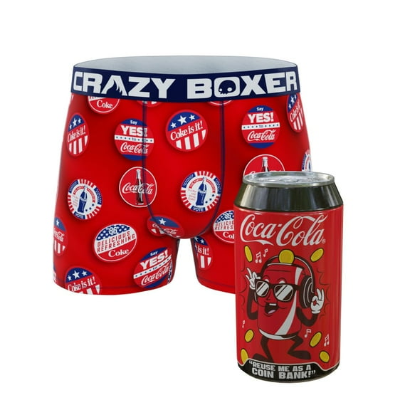 CRAZYBOXER Men's Underwear Coca Cola Freedom of movement Stretch Boxer Brief Durable