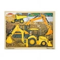 thumbnail image 3 of Melissa & Doug Construction Vehicles Wooden Jigsaw Puzzle With Storage Tray (24 pcs), 3 of 3
