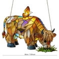 thumbnail image 3 of Highland Cow Suncatcher Ornament for Window Decor, Stained Glass Style Farm Animal Decor, Decorative Hanging Ornaments, 2D Flat Suncatchers for Home Garden Decorations, 3 of 5