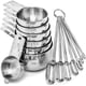 thumbnail image 1 of Juego de tazas y cucharas medidoras de acero inoxidable Hudson Essentials (juego de 14 piezas), 1 of 5