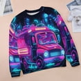 thumbnail image 6 of Ambulance Car Womens Casual Crewneck Sweatshirt Long Sleeve Tops Cute Pullover Loose Fit, 6 of 7