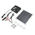 thumbnail image 2 of Solar Panel Fan, 3000 Rpm 10W 6V Simple  Silicon Plastic 10W Solar Panel Fan Kit Wide Applicability  for Greenhouse for Household, 2 of 8