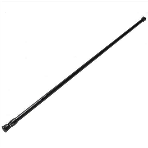 8X Extendable Muelles TelescÓPicos con Resorte de TensiÓN Voile Barras de Poste de la Cortina, 70 - 120cm, Negro