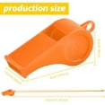 thumbnail image 3 of 5 Pcs Referees Loud Plastic Emergency Whistle with Lanyard for Outdoor Activities, Coach Trainning Whistles Party Whistles for Sports and Parties Gift Boxes Fillers, 3 of 10
