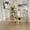 24"-4 White, variant on CBJCBJ Indoor Pet Gate, 4 Panel Folding Dog Gate , 24"H Freestanding Metal Pet Fence for Cats and Dogs ,White
