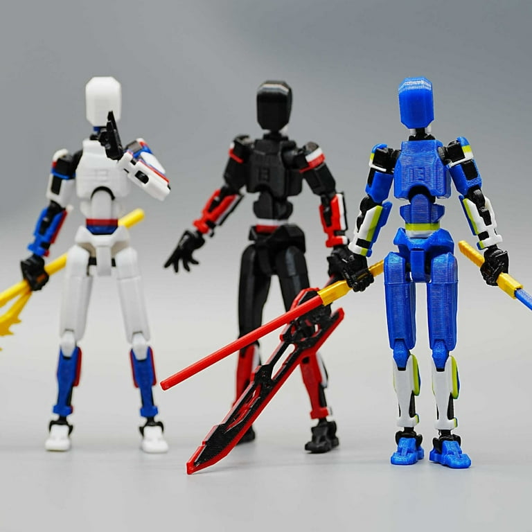 Action Figure Titan 13 (Montata) - Robot Snodato Stampato In 3D - Modello T13 Lucky Dummy 13 - Regalo Collezionismo - 3