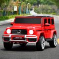 thumbnail image 3 of Costway 12V 2 Seats Kids Ride On Car Licensed Mercedes Benz G63 w/ Remote Control Red, 3 of 10